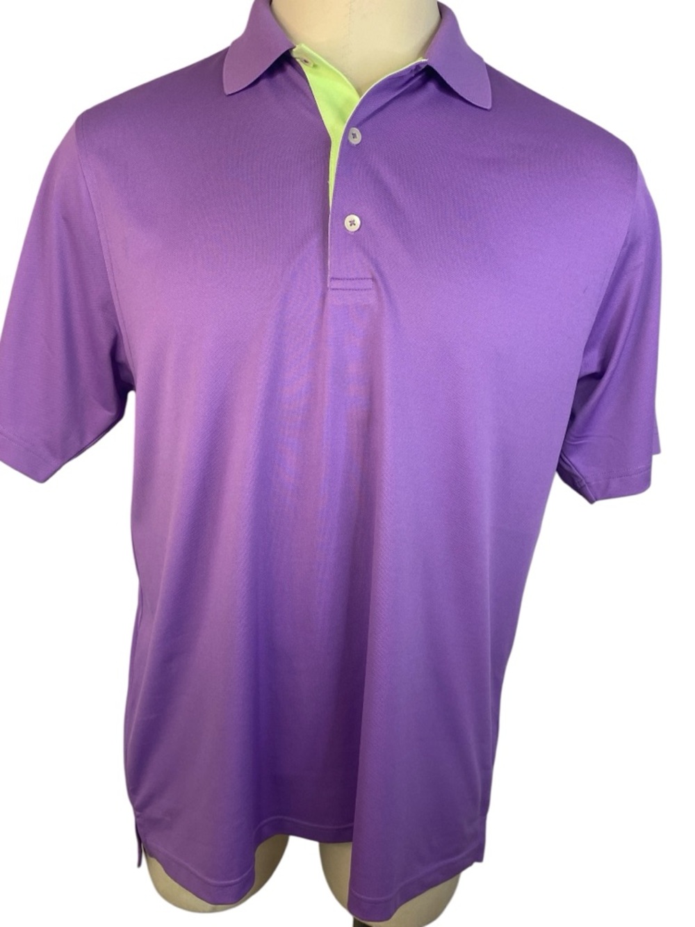 Donald Ross Purple Short Sleeve Polo Golf Shirt Men’s Medium